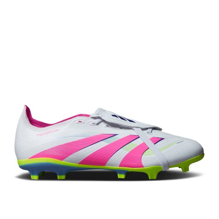 アディダス Adidas 【 Predator 24 League Foldover Tongue Fg Mg \u0027Celestial Victory Pack\u0027 Men Cloud White/Lucid Pink/Lucid Lemon 】 プレデター Victory 制勝 メンズ 白いこと 白いこと pink サクラ色