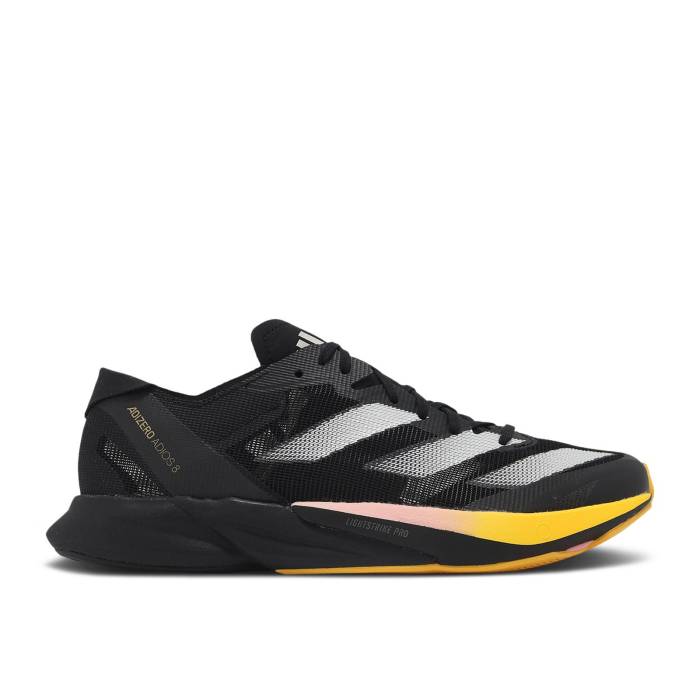アディダス Adidas 【 Wmns Adizero Adios 8 \u00272024 Athlete Pack\u0027 Women Core Black/Zero Metallic/Spark 】 アディゼロ アディオス レディース 中核グループ 黒いこと 黒いこと 絶無
