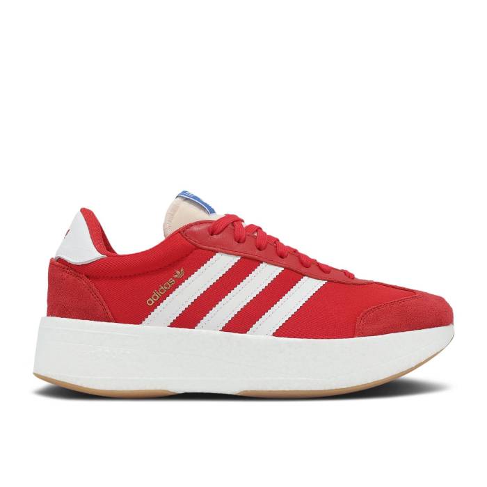 アディダス Adidas 【 City Rnr 'Scarlet' Men Better Scarlet/Footwear White/Off White 】 シティ メンズ 白色 ホワイト｜スニケス