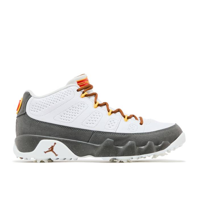 ナイキ エアジョーダン Air Jordan 【 Jordan 9 Low Golf Us Open Men White/University Gold/Cool Grey/Anthracite 】 golf ゴルフ メンズ 白色 ホワイト ゴールド クール 灰色 グレー