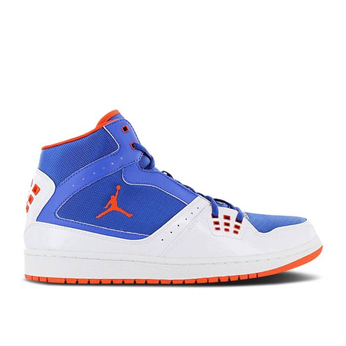 ナイキ　エアジョーダン Air Jordan 【 Jordan 1 Flight 'New York Knicks' Men Game Royal/Team Orange/White 】 Flight フライト 靴 メンズ靴 その他 メンズ Game ゲーム Team チーム orange 橙・オレンジ 白色 ホワイト画像