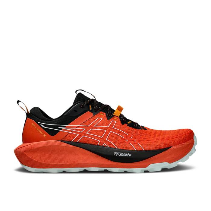 アシックス Asics 【 Gel Trabuco 13 \u0027Nova Orange\u0027 Men Nova Orange/Pure Aqua 】 13 サー青少年 メンズ orange 橙・オレンジ色 純然たる アクア