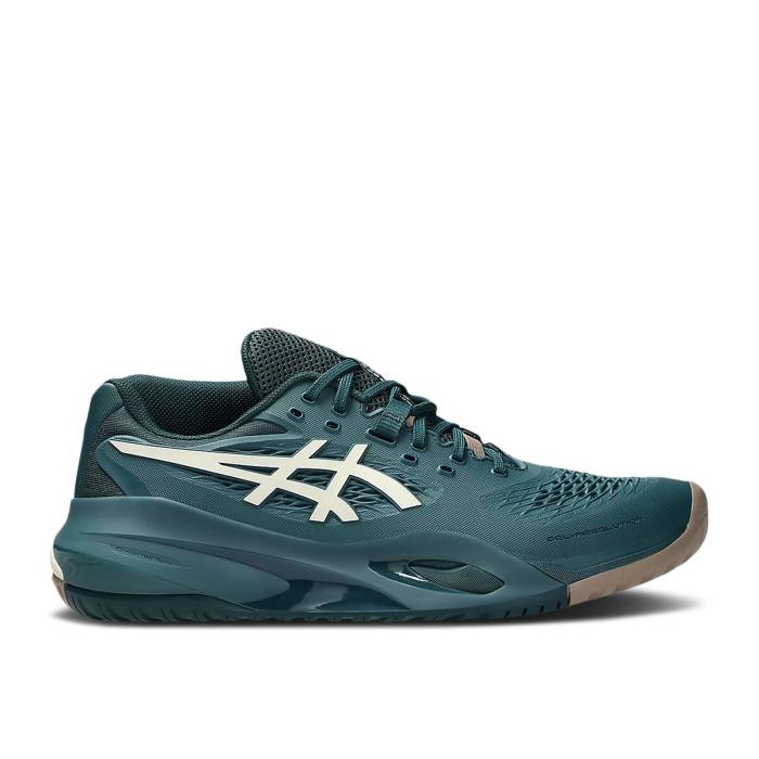 アシックス Asics 【 Gel Resolution X \u0027Saxon Green Birch\u0027 Men Saxon Green/Birch 】 green 緑・緑であること メンズ green 緑・緑であること
