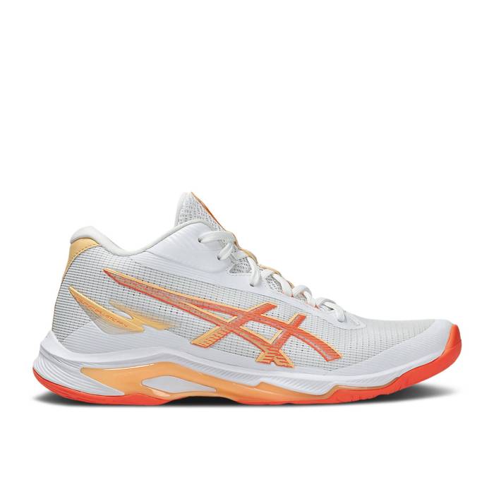 アシックス Asics 【 Wmns Netburner Ballistic Ff Mt 4 \u0027White Vivid Coral\u0027 Women White/Vivid Coral 】 レディース 白いこと 白いこと