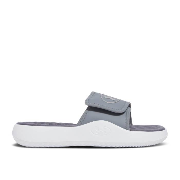 アンダーアーマー Under Armour 【 Ignite Pro 8 Slide \u0027Titan Grey\u0027 Men Titan Grey/Distant Grey/Castlerock 】 イグナイト 労働者階級 Slide サンダル メンズ 薄墨色 薄墨色