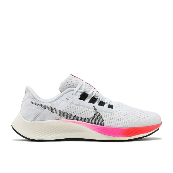 ナイキ Nike 【 Air Zoom Pegasus 38 'Rawdacious' Men White/Football Grey/Pink Blast/Black 】 ズーム ペガサス メンズ 白色 ホワイト フットボール 灰色 グレー pink ピンク ブラスト 黒色 ブラック