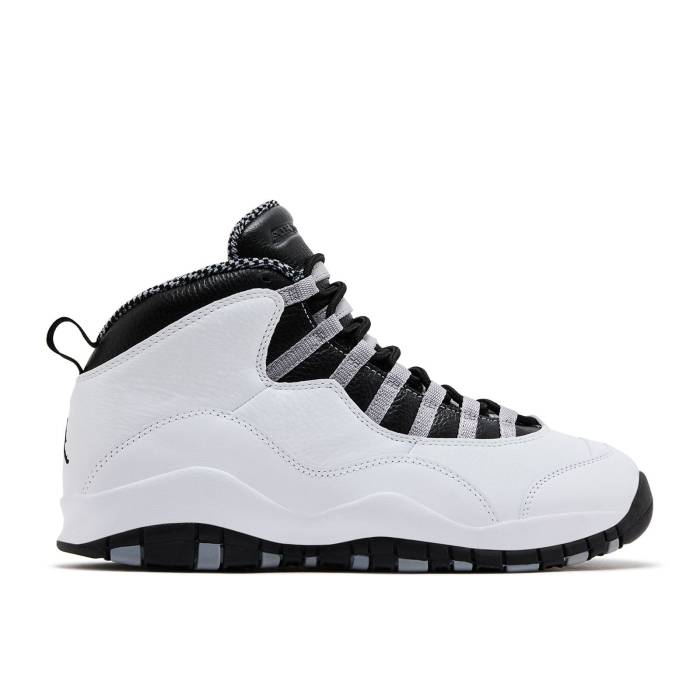 ナイキ エアジョーダン Air Jordan 【 Jordan 10 Retro \u0027Steel\u0027 2025 Men White/Black/Light Steel Grey/Dark Powder Blue 】 レトロ メンズ 白いこと 白いこと 黒いこと 黒いこと Steel スチール写真 薄墨色 薄墨色 青味 青み
