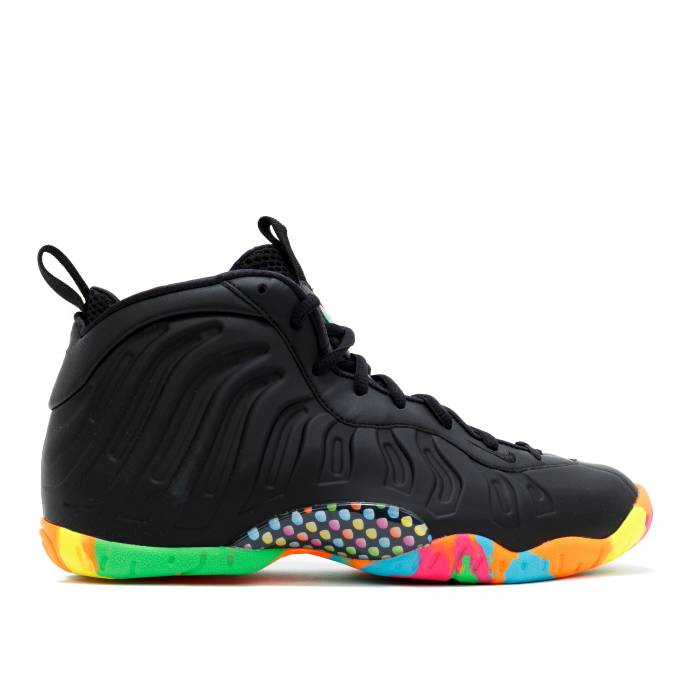 ナイキ Nike 【 Lil Posite One ガウス \u0027Fruity Pebbles\u0027 Youth Black/Black-Multicolor 】 お坊っちゃん キッズ 黒いこと 黒いこと