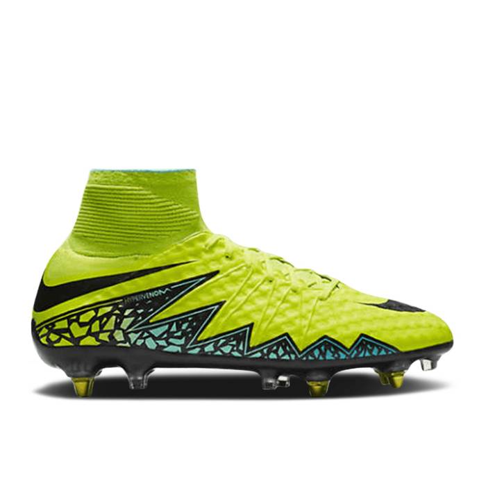 ナイキ Nike 【 Hypervenom Phantom 2 Sg-Pro Anti-Clog Soccer Cleat Men Volt/Black 】 Hypervenom ハイパーベノム Soccer 蹴球 メンズ 黒いこと 黒いこと