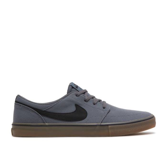 ナイキ Nike 【 Portmore 2 Solar Canvas Sb 'Dark Grey Gum' Men Dark Grey/Gum Light Brown/Black 】 エスビー 灰色 グレー メンズ 灰色 グレー 茶色 ブラウン 黒色 ブラック
