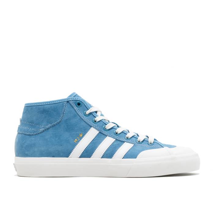 アディダス Adidas 【 Matchcourt Mid Men Light Blue/Neo White/Gold 】 ミッド メンズ 青味 青色 ネオ 白いこと 白いこと ゴールド