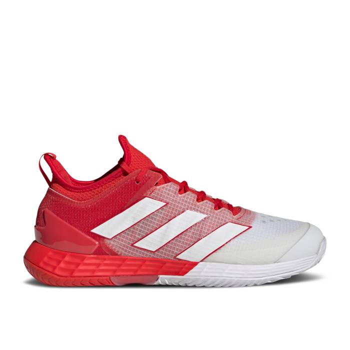 アディダス Adidas 【 Adizero Ubersonic 4 \u0027Vivid Red White\u0027 Men Vivid Red/Cloud White/Vivid Red 】 アディゼロ Red 赤・赤いこと メンズ Red 赤・赤いこと 白いこと 白いこと