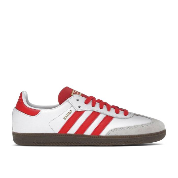 アディダス Adidas 【 Fc Union Berlin X Samba \u0027Home Kit\u0027 Men Footwear White/Vivid Red/Gum 】 Union 単位労働組合 サンバ メンズ 白いこと 白いこと Red 赤・赤いこと