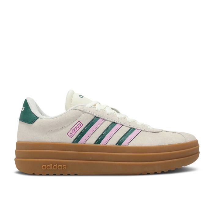 アディダス Adidas 【 Wmns Vl Court Bold 'Off White Collegiate Green Lilac' Women Off White/Collegiate Green/Bliss Lilac 】 コート 白色 ホワイト green 緑・グリーン レディース 白色 ホワイト green 緑・グリーン