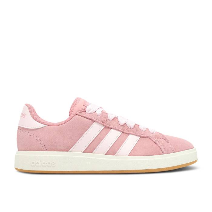 アディダス Adidas 【 Wmns Grand Court Base 00S \u0027Semi Pink Spark\u0027 Women Semi Pink Spark/Clear Pink/Off White 】 地びた 厚地の外套 pink サクラ色 レディース pink サクラ色 白いこと 白いこと