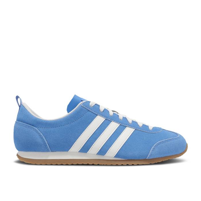 アディダス Adidas 【 Vs Jog 2.0 \u0027Blue Fusion Chalk Gum\u0027 Men Blue Fusion/Chalk White/Gum 】 Fusion 核融合反応 メンズ 青味 青色 Fusion 核融合反応 白いこと 白いこと