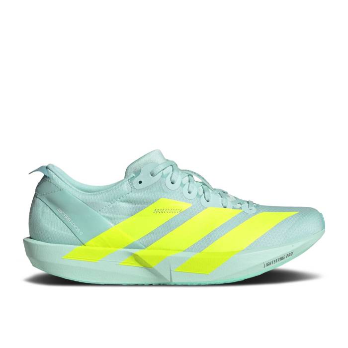 アディダス Adidas 【 Wmns Adizero Adios 9 \u0027Semi Flash Aqua Lucid Lemon\u0027 Women Semi Flash Aqua/Lucid Lemon/Mint Ton 】 アディゼロ アディオス アクア レディース アクア