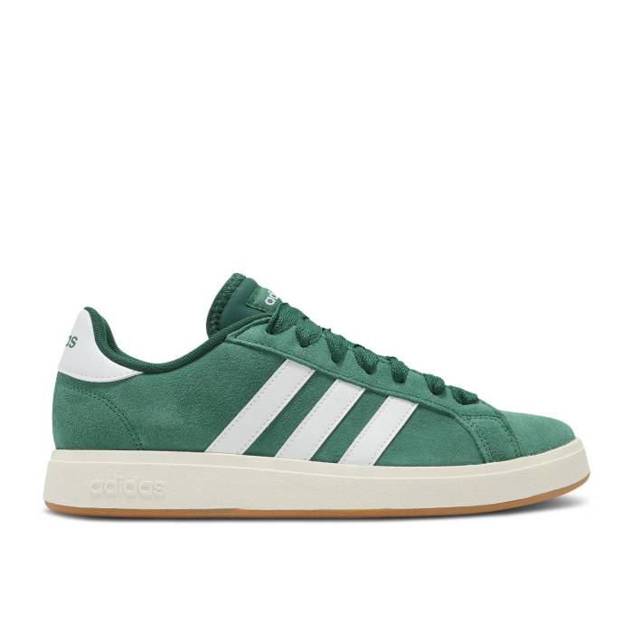 アディダス Adidas 【 Grand Court Base 00S \u0027Collegiate Green\u0027 Men Collegiate Green/Cloud White/Gum 】 運動場 厚地の外套 メンズ green 緑・緑であること 白いこと 白いこと