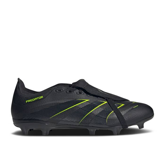 アディダス Adidas 【 Predator League Foldover Tongue Fg Mg 'Electric Stealth Pack' Men Core Black/Carbon/Lucid Lemon 】 プレデター ステルス メンズ コア 黒色 ブラック カーボン