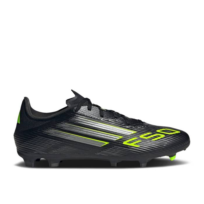 アディダス Adidas 【 Adizero F50 League Fg Mg Electric Stealth Pack Men Core Black/Iron Metallic/Lucid Lemon 】 アディゼロ ステルス メンズ コア 黒色 ブラック