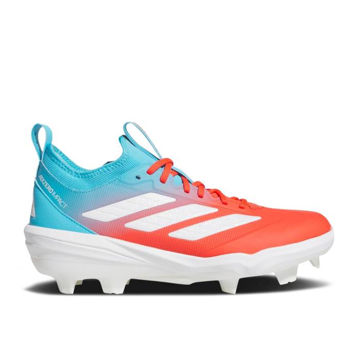 アディダス Adidas 【 Adizero Impact Tpu \u0027Candy Pack - Bright Cyan Bright Red\u0027 Men Bright Cyan/Cloud White/Bright Red 】 アディゼロ 差しひびき シアン メンズ シアン 白いこと 白いこと Red 赤・赤いこと