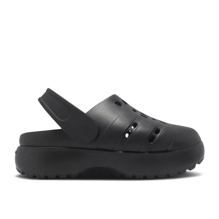 アディダス Adidas 【 Wmns Adilette Platform Clog \u0027Triple Black\u0027 Women Core Black/Core Black/Core Black 】 アディレッタ レディース 中核グループ 黒いこと 黒いこと