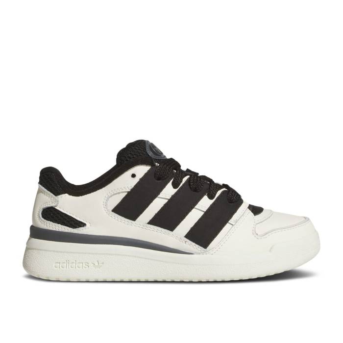 アディダス Adidas 【 Forum 2000 J \u0027Off White Black\u0027 Youth Off White/Core Black/Grey Six 】 討論会 白いこと 白いこと お坊っちゃん キッズ 白いこと 白いこと 中核グループ 黒いこと 黒いこと 薄墨色 薄墨色