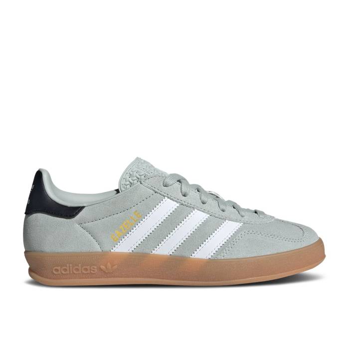 アディダス Adidas 【 Gazelle Indoor J \u0027Wonder Silver\u0027 Youth Wonder Silver/Cloud White/Core Black 】 ガゼル お坊っちゃん キッズ Silver しろがね色・しろがね色 白いこと 白いこと 中核グループ 黒いこと 黒いこと