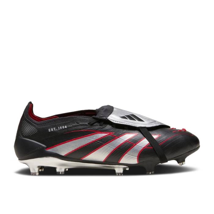 アディダス Adidas 【 Predator Elite Fg \u0027Bsr\u0027 Men Core Black/Silver Metallic/Vivid Red 】 プレデター エリート メンズ 中核グループ 黒いこと 黒いこと Silver しろがね色・しろがね色 Red 赤・赤いこと
