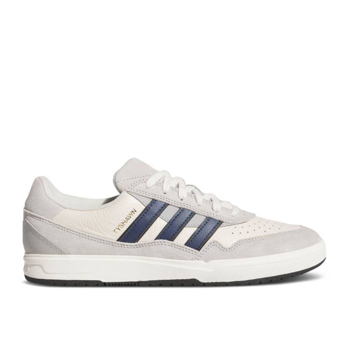アディダス Adidas 【 Tyshawn 2 \u0027Grey Collegiate Navy\u0027 Men Grey Two/Collegiate Navy/Chalk White 】 メンズ 薄墨色 薄墨色 紺色 米国海軍 白いこと 白いこと