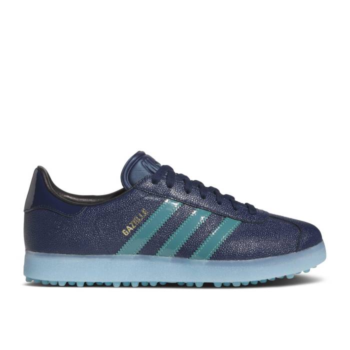 アディダス Adidas 【 Gazelle Lux Spikeless Golf \u0027Night Indigo Preloved Teal\u0027 Men Night Indigo/Preloved Teal/Clear Sky 】 ガゼル golf ゴルフ 藍色・インディゴ メンズ ナイト爵 藍色・インディゴ 天の原