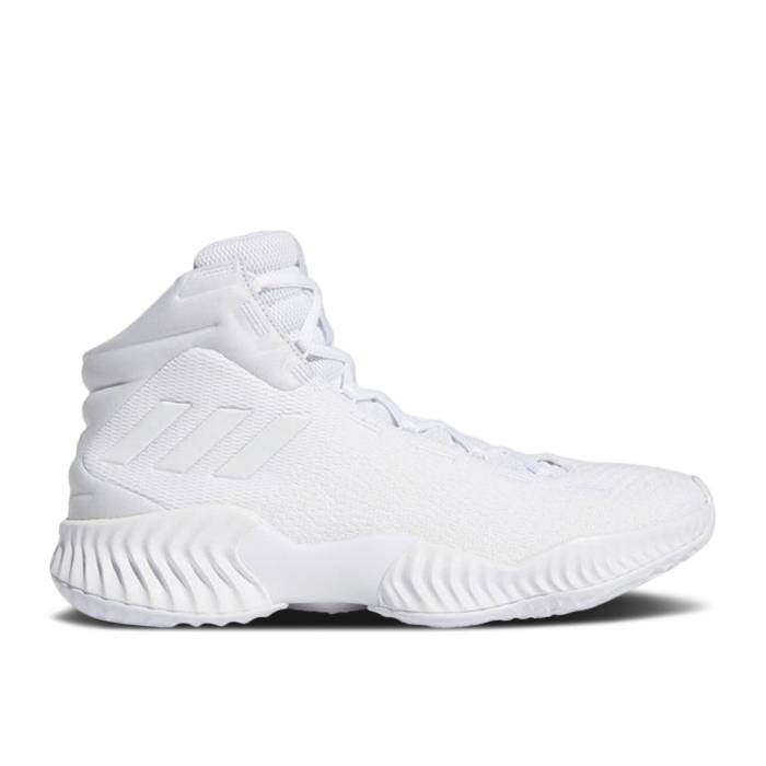アディダス Adidas 【 Pro Bounce 2018 Cloud White Men Cloud White/Cloud White/Cloud White 】 プロ バウンス メンズ 白色 ホワイト