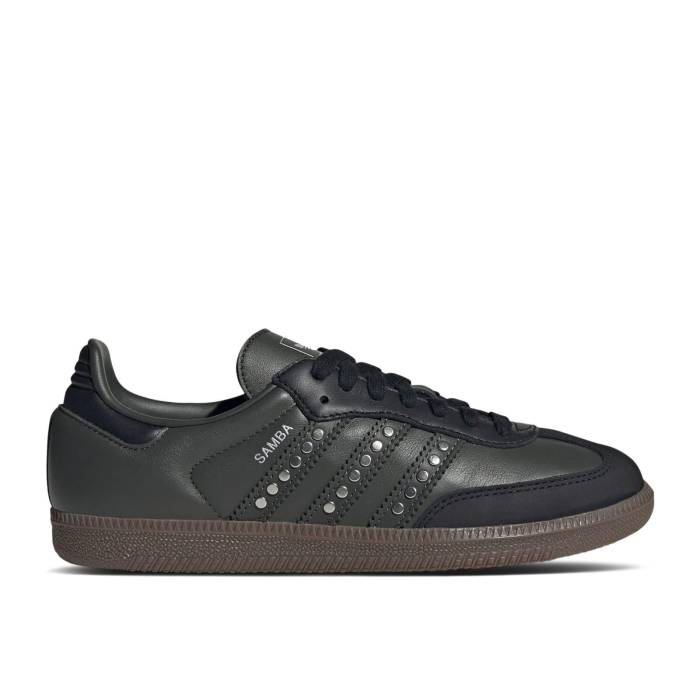 アディダス Adidas 【 Wmns Samba Og \u0027Studded Stripes - Black Earth\u0027 Women Core Black/Legend Earth/Gum 】 サンバ 黒いこと 黒いこと レディース 中核グループ 黒いこと 黒いこと Legend 先祖伝承