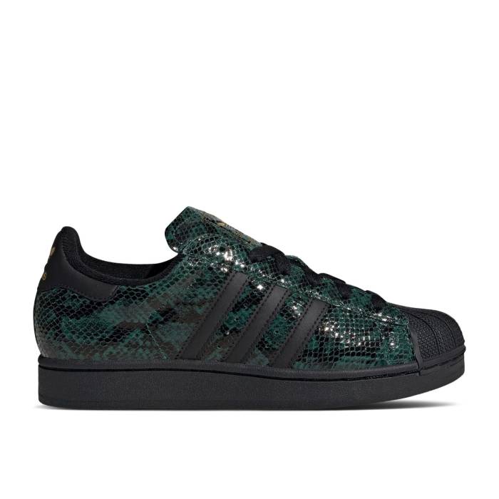 アディダス Adidas 【 Wmns Superstar 2 \u0027Snakeskin Green\u0027 Women Collegiate Green/Core Black/Gold Metallic 】 Superstar はやりっ児 レディース green 緑・緑であること 中核グループ 黒いこと 黒いこと ゴールド