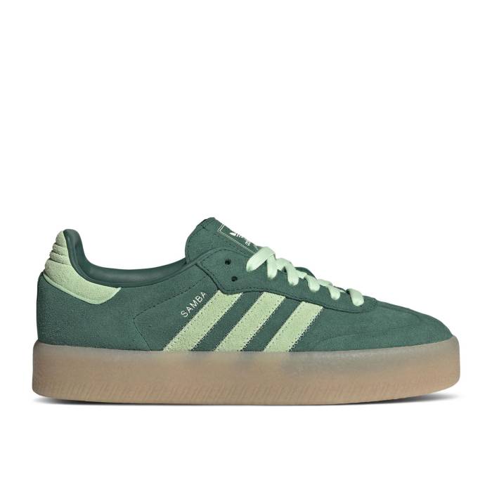 アディダス Adidas 【 Wmns Sambae \u0027Collegiate Green Spark Gum\u0027 Women Collegiate Green/Semi Green Spark/Gum 】 green 緑・緑であること レディース green 緑・緑であること