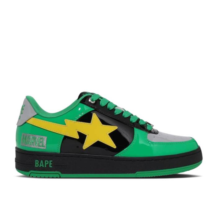 ベイプ Bape 【 Marvel X Sta \u0027Dr. Doom\u0027 Men Green/Black/Silver/Yellow 】 メンズ green 緑・緑であること 黒いこと 黒いこと Silver しろがね色・しろがね色 yellow 黄味がかった・黄色