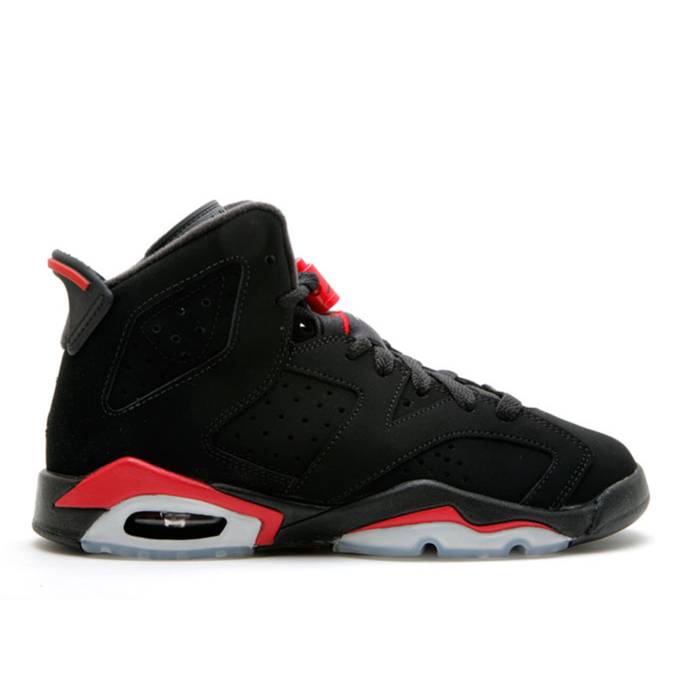 ナイキ エアジョーダン Air Jordan 【 Jordan 6 Retro ガウス \u0027Varsity Red\u0027 Youth Black/Varsity Red 】 レトロ お坊っちゃん キッズ 黒いこと 黒いこと Red 赤・赤いこと