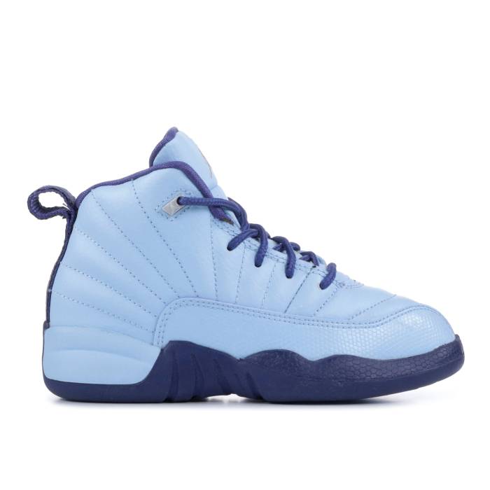 ナイキ エアジョーダン Air Jordan 【 Jordan 12 Gp \u0027Hornets\u0027 Youth Bluecap/Dark Purple Dust/Metallic Silver 】 お坊っちゃん キッズ Purple 紫・パープル Silver しろがね色・しろがね色