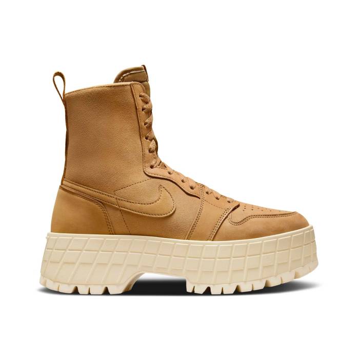 ナイキ エアジョーダン Air Jordan 【 Wmns Jordan 1 High Brooklyn \u0027Wheat Muslin\u0027 Women Wheat/Muslin/Wheat 】 御機嫌 ブルックリン レディース ウィート