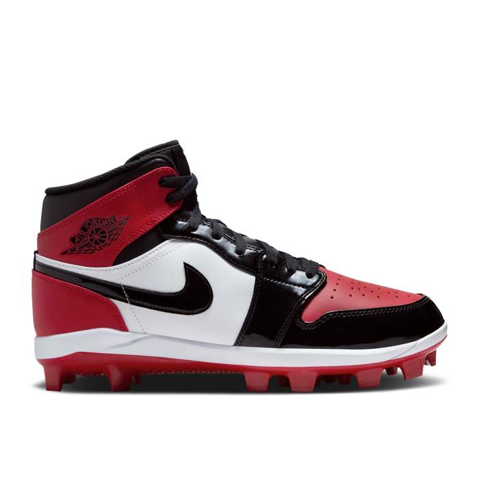 ナイキ エアジョーダン Air Jordan 【 Jordan 1 Retro Mcs \u0027Patent Bred Toe\u0027 Men White/Fire Red/Black/Tech Grey 】 レトロ メンズ 白いこと 白いこと 火の手 Red 赤・赤いこと 黒いこと 黒いこと テック 薄墨色 薄墨色