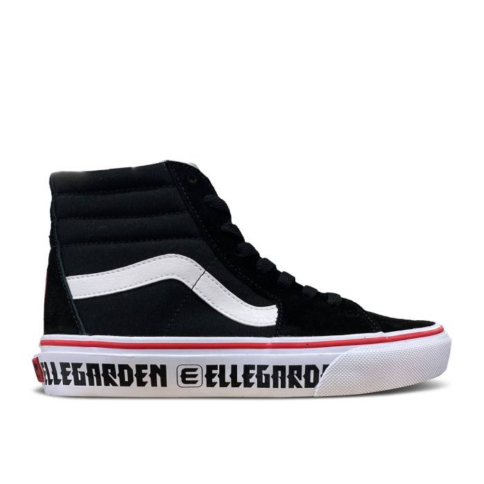 ヴァンズ Vans 【 Ellegarden X V38Cf Sk8-Hi The End Of Yesterday Men Black/White/Red 】 スケートハイ メンズ 黒色 ブラック 白色 ホワイト Red 赤・レッド