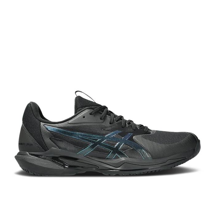 アシックス Asics 【 Solution Speed Ff 3 \u0027Night Energy Pack\u0027 Men Black/Prism Blue 】 Speed 素早さ 活動力 メンズ 黒いこと 黒いこと 青味 青み