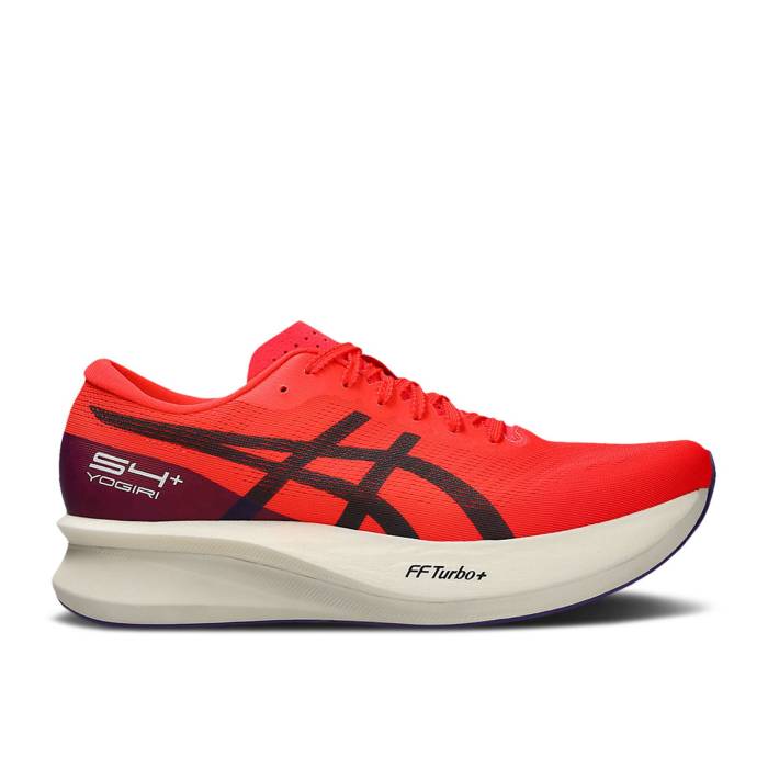 アシックス Asics 【 S4+ Yogiri \u0027Flash Red\u0027 Men Flash Red/Carrier Grey 】 メンズ Red 赤・赤いこと 薄墨色 薄墨色