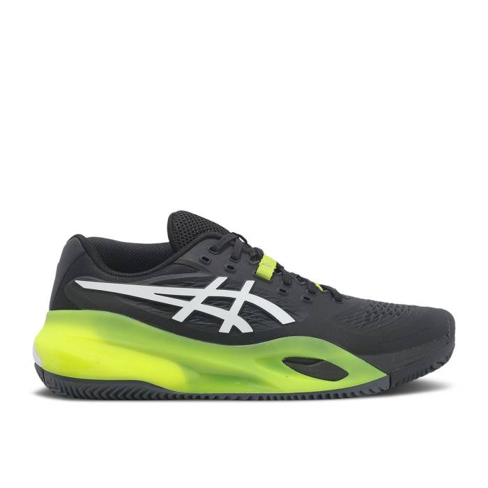 アシックス Asics 【 Gel Resolution X Clay Black White Green Men Black/White 】 白色 ホワイト メンズ 黒色 ブラック 白色 ホワイト