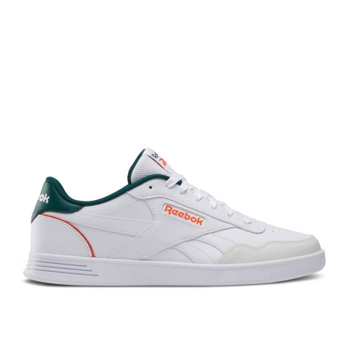リーボック Reebok 【 Court Advance \u0027White Collegiate Green Orange\u0027 Men Footwear White/Collegiate Green/Pump Orange 】 厚地の外套 green 緑・緑であること メンズ 白いこと 白いこと green 緑・緑であること 揚水機 orange 橙・オレンジ色