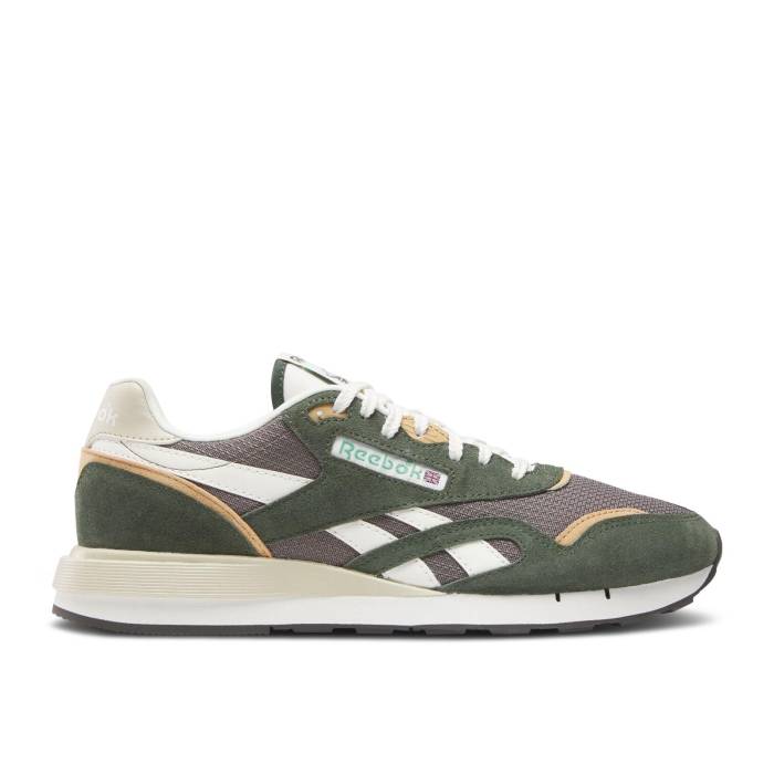 リーボック Reebok 【 Classic Nylon 89 \u0027Grit Green\u0027 Men Grit Green/Trek Grey/Chalk 】 古典派音楽 ナイロン メンズ green 緑・緑であること 薄墨色 薄墨色