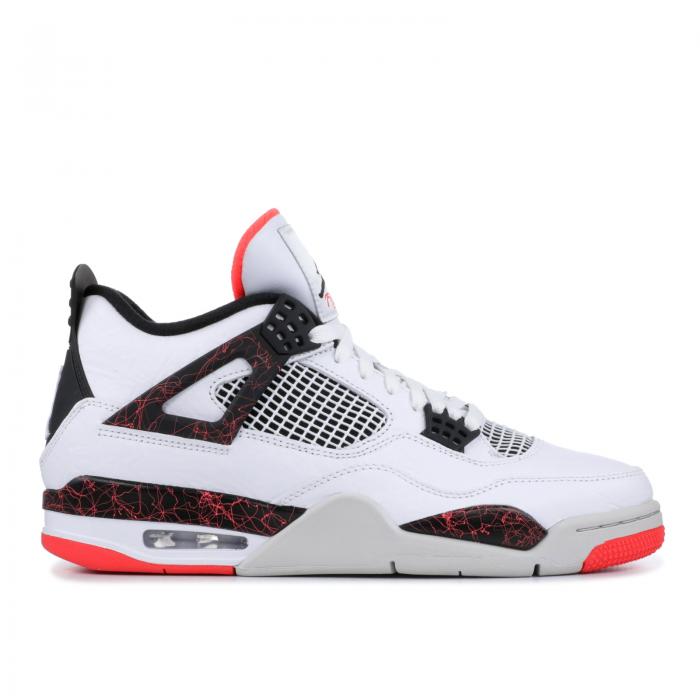 【 AIR JORDAN JORDAN 4 RETRO \u0027PALE CITRON\u0027 / WHITE BLACK BRIGHT CRIMSON 】 ナイキ 白いこと 白いこと 黒いこと 黒いこと クリムゾン エアジョーダン スニーカー メンズ