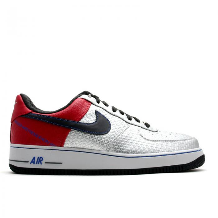 楽天市場 ナイキ Nike プレミアム 銀色 シルバー 赤 レッド エアフォース Original Six スニーカー メンズ Premium Silver Red Nike 1 07 Jones Metallic Anthracitevarsity スニケス