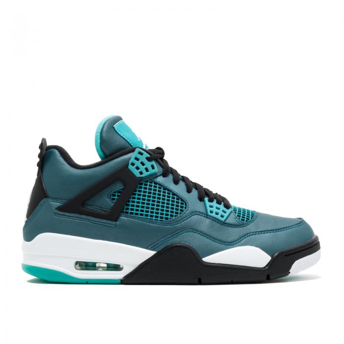【 AIR JORDAN JORDAN 4 RETRO \u0027TEAL\u0027 / TEAL WHITE BLACK 】 ナイキ 白いこと 白いこと 黒いこと 黒いこと エアジョーダン スニーカー メンズ