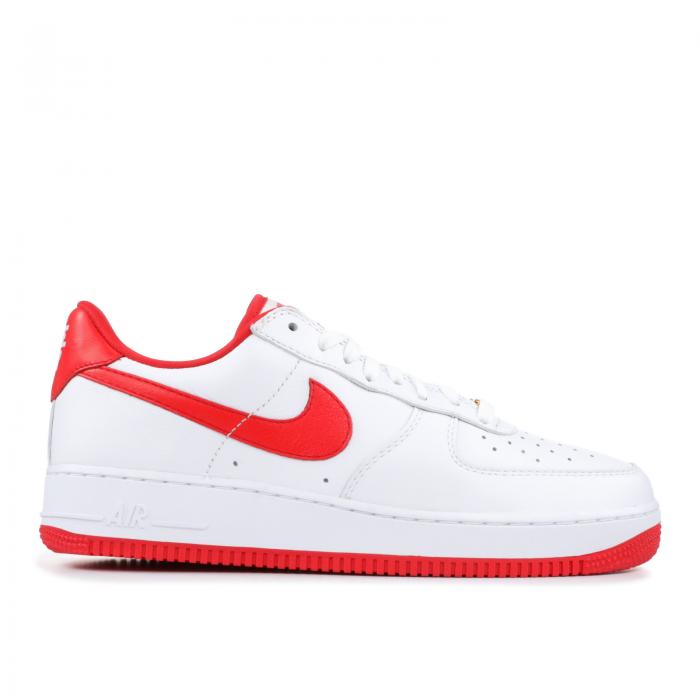 【 NIKE AIR FORCE 1 LOW \u0027FO\u0027 FI\u0027 FO\u0027\u0027 / WHITE UNIVERSITY RED 】 白いこと 白いこと 赤 赤いこと 空軍 スニーカー メンズ ナイキ
